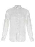 Men's White Linen Blouse