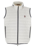 Men's White Polyamide Sleeveless Jacket Clothing