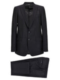 Men's Blue Virgin Wool Two-Piece Suit