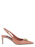Women's Lollo Heel Pink Calfskin Leather