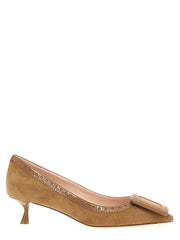 Women's Pump Beige Goat Leather