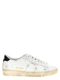 Women's Blue Cowhide Low Top Sneakers
