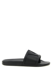 Men's Black Plastic Slides Shoe