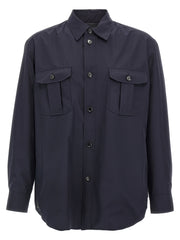 Men's Blue Silk Jacket Clothing