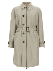 Men's Gray Satin Coat Clothing