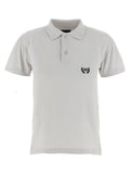 Women's Gray Cotton Polo Shirt