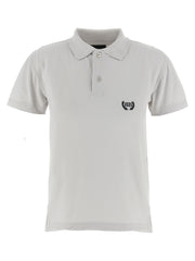 Women's Gray Cotton Polo Shirt