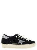 Women's Black Leather Low Top Sneakers