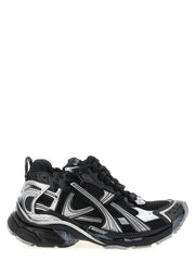 Women's Black Polyethylene Athletic Sneakers