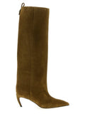 Women's Bicolor Goatskin Over The Knee Shoe