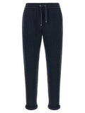 Women's Blue Cotton Joggers (workout Pants)