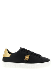 Men's Black Nylon Low Top Sneakers