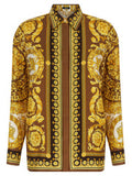 Women's Gold Silk Blouse