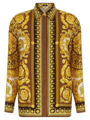 Women's Gold Silk Blouse