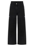 Women's Black Cotton Jeans Denim Clothing