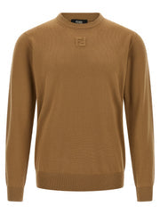 Men's Beige Virgin Wool Cardigan Clothing