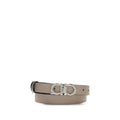 Women's Gray Calf Leather Bos Taurus Regular Belt