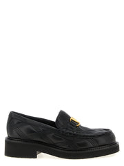 Women's Black Lamb Leather Slip-On Loafers