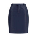 Women's Blue Silk Skirt