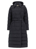 Women's Black Polyamide Coat Clothing