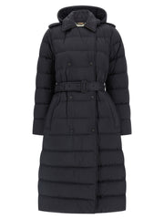Women's Black Polyamide Coat Clothing