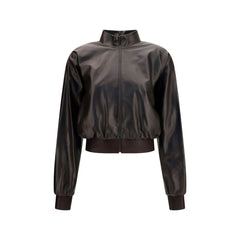 Women's Brown Lamb Ovis Aries Bomber Clothing