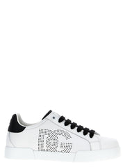 Men's Bicolor Calfskin Low Top Sneakers