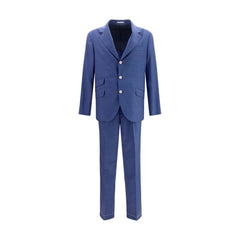 Men's Blue Wool Oves Aries Two-Piece Suit