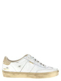 Women's White Cowhide Sneakers