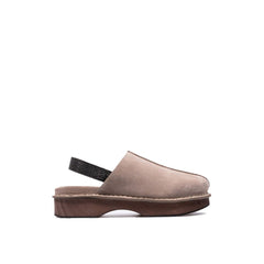 Women's Brown Leather Mules