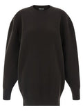 Women's Brown Virgin Wool Short Dress