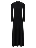 Women's Black Cashmere Long Dress