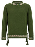 Men's Bicolor Virgin Wool Cardigan Clothing