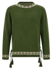 Men's Bicolor Virgin Wool Cardigan Clothing