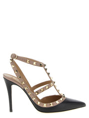 Women's Rockstud Pump Black Lamb Leather