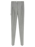 Men's Gray Virgin Wool Dress Pants