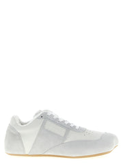 Men's White Calfskin Athletic Sneakers