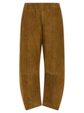 Women's Brown Leather Pants