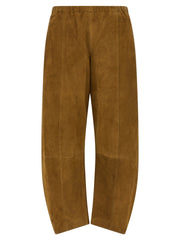 Women's Brown Leather Pants