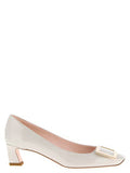 Women's Trompette Pump White Calfskin Leather
