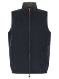 Men's Blue Cotton Sleeveless Jacket Clothing