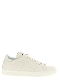Men's White Nubuc Leather Low Top Sneakers