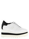 Women's White Polyethylene Wedge Sandals