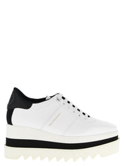 Women's White Polyethylene Wedge Sandals