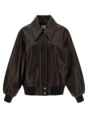 Women's Brown Lamb Leather Jacket Clothing