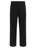 Men's Black Cotton Cargo Pants