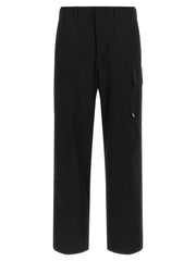 Men's Black Cotton Cargo Pants