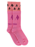 Women's Multicolor Cotton Socks Clothing