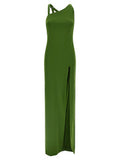 Women's Bicolor Viscose Long Dress