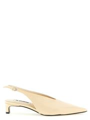 Women's Calfskin Slingback Heel Beige